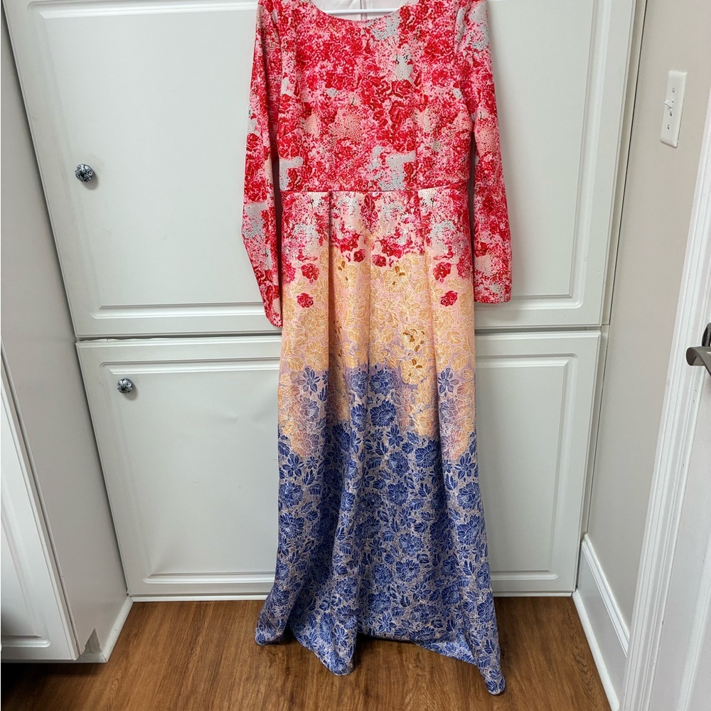 Floral Long Sleeve Maxi Dress